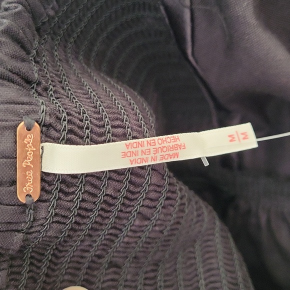 FREE PEOPLE Midnight Magic Mini‎ Dress Black Combo NWT - Picture 7 of 9